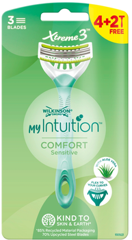 Zestaw maszynek do golenia Wilkinson My Intuition Xtreme3 Comfort Sensitive dla kobiet 6 szt (4027800321025)