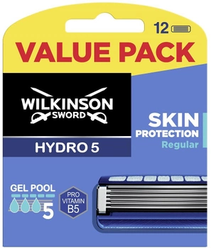Змінні картриджі для гоління Wilkinson Hydro 5 Skin Protection Regular 12 шт (4027800102334)
