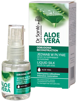 Сироватка для волосся Dr. Sante Aloe Vera рідкий шовк відновлююча проти посічених кінчиків 30 мл (8588006038415)