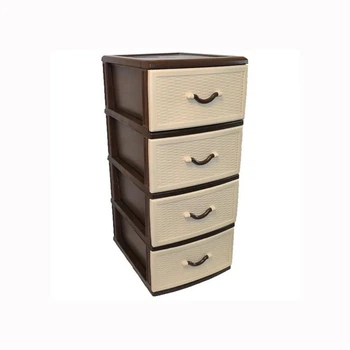 Комод пластиковий для дому Style (Стиль) 4 ящики 48х38х88