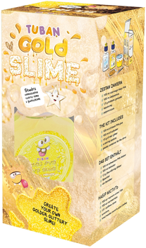 Zestaw do robienia glutów Tuban Super Slime Złoty połysk (5901087031435)