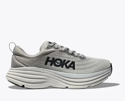 Чоловічі кросівки HOKA ONE ONE BONDI 8 WIDE 1127953 SHMS 46,5 (EU 46 2/3, USA 12 2E, 30 см) сірі