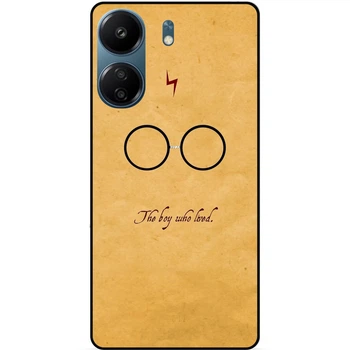 Силиконовый бампер чехол Candy для Xiaomi Poco X7 Pro с рисунком Гарри Поттер Harry Potter Очки
