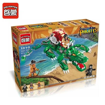 Конструктор Enlighten Brick 1310 ПИРАТЫ - Крокодил (538 дет.)