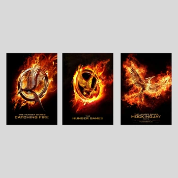 Набір постерів фільму Голодні ігри у рамках / The Hunger Games / А3, 3 шт