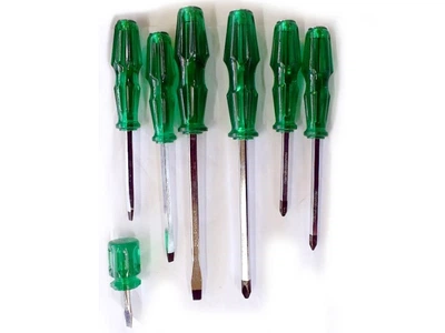 Набор ударных отверток 7 предметов KingSTD Vessel 1237 зеленый