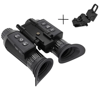 Бінокль нічного бачення NV8300 Super Light 4K HD 36MP 3D до 500м + кріплення FMA L4G24 на шолом Чорний (Kali)
