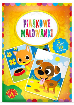 Piaskowe malowanki Alexander Piesek + Kotek 2 szt (5906018018806)