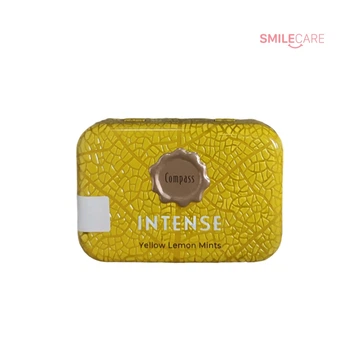 Цукерки Compass Intense Yellow Lemon Mints (лимон) без цукру, 20 г