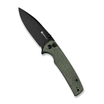 Нож складной туристический Sencut Sachse, (8.8 см) 9Cr18MoV / Micarta зеленый