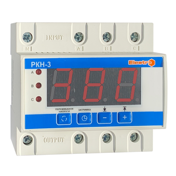 Реле контролю напруги та послідовності фаз ElectrO, РКН-3, 63А (RКN3N63)