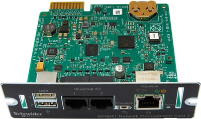 Karta zarządzająca siecią APC NMC 3 UPS z monitorowaniem środowiska (AP9641)