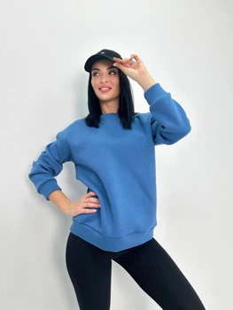 Женский теплый батник "Wear", джинс 46-48