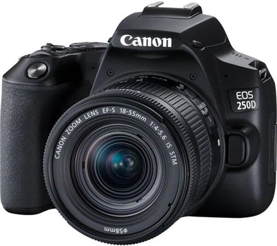 Цифровая зеркальная фотокамера Canon EOS 250D kit 18-55 IS STM Black (3454C007)