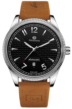 Мужские часы Forsining 8270 Silver-Black