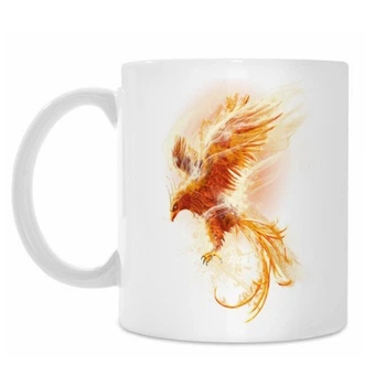Чашка с принтом : Птица Феникс Fenix bird RT111123796