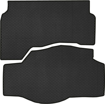 EVA коврик EVAtech в багажник авто для Lincoln MKZ Hybrid 2012-2015 2 поколения Sedan USA 2 шт Black (LL11446BE2RBB)