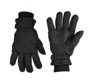 Черные зимние перчатки Mil-Tec Thinsulate Black 12530002-M