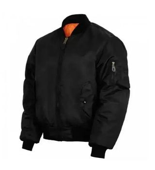 Тактическая куртка Mil-tec MA1 Flight Jacket (Bomber) Black 10402002-3XL