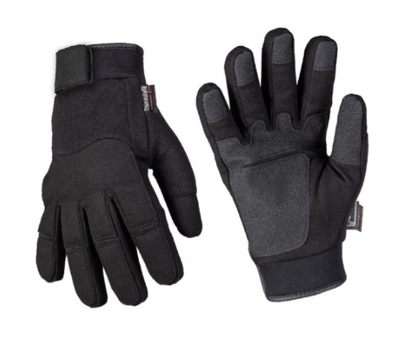 Перчатки армейские тактические зимние с мембраной Mil-tec 12520802 Черные Army Gloves Winter Thinsulate-XL