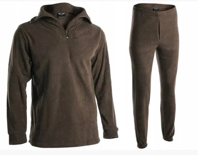 Термобелье тактическое на флисе Mil-Tec od Thermoflece undermoflece with zipper Олива 11220001 -S