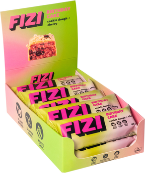 Упаковка шоколадних батончиків Fizi Cherry + Cookie dough 45 г х 10 шт (4820262540313)