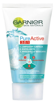 Żel do mycia twarzy Garnier Pure Active 3 In 1 Gel 150 ml (3600540710611)