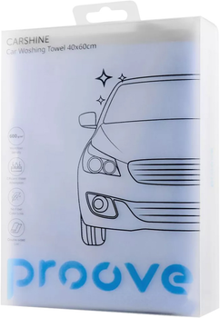 Автомобільна мікрофібра Proove Carshine 40 x 60 см Синьо-сіра (542950004)