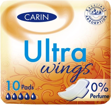 Podpaski higieniczne Carin Ultra Wings 10 szt (8594004300669)