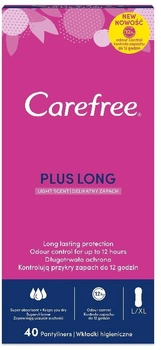 Wkładki higieniczne Carefree Plus Long Light Scent 40 szt (3574661500355)