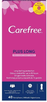 Гігієнічні прокладки Carefree Plus Long Fresh scent 40 шт (3574661500324)