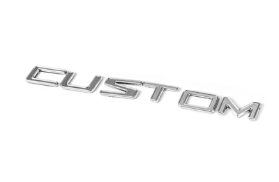 Шильдик (надпись) "Custom" для Ford Custom 2013-, 180х13 мм, AVTM, 6458429C