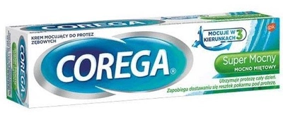 Крем для зубних протезів Corega Super Strong Mint Fixative 70 г (5054563081780)