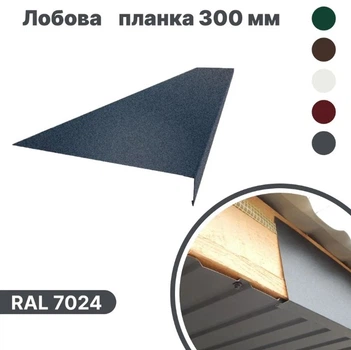 Планка лобовая мат 300х2000 мм RAL7024