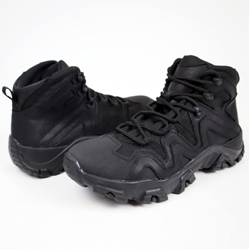 Ботинки кожаные OKSY TACTICAL Black демисезонные 46 размер