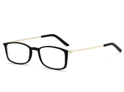 Ультратонкие очки для чтения +2.00 диоптрий HARKO с защитой от синего света, черные (75220220)