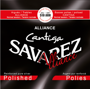 Струны для классической гитары Savarez Alliance Cantiga 510ARH Standart Tension (Polished) (R125293)