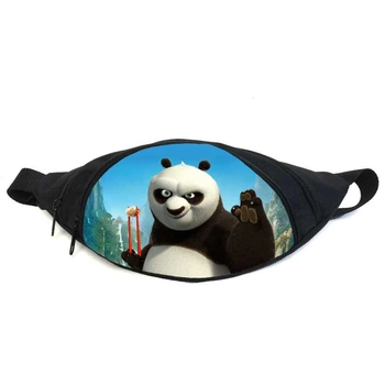 Поясная сумка бананка Панда Кунг-фу (GBP014) Gear Bag черная