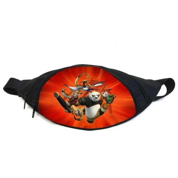 Поясная сумка бананка Панда Кунг-фу (GBP04) Gear Bag черная