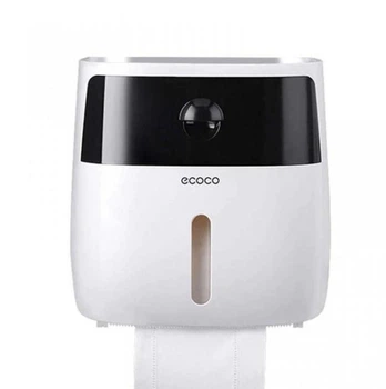 Держатель для туалетной бумаги и бумажных полотенец в ванную Towel Holder Ecoco Белая