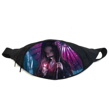 Поясная сумка Бананка Клинок, рассекающий демонов (GBKNY 014) Gear Bag черная