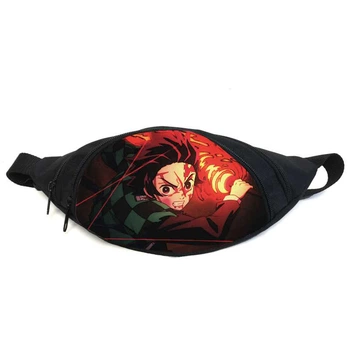 Поясная сумка Бананка Клинок, рассекающий демонов (GBKNY 06) Gear Bag черная
