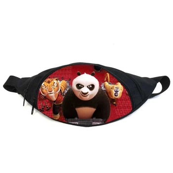 Поясная сумка бананка Панда Кунг-фу (GBP020) Gear Bag черная