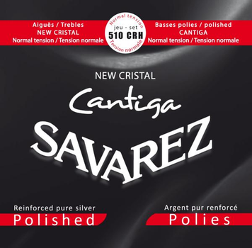 Струны для классической гитары Savarez New Cristal Cantiga 510CRH Standart Tension (Polished) (R126213)