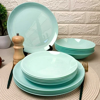 Набор столовый голубой Luminarc Diwali Light Turquoise 18 предметов