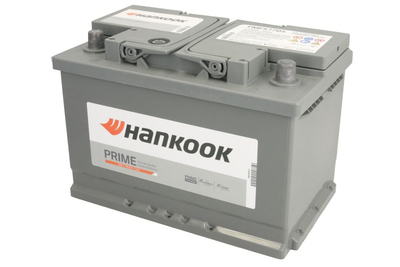 Автомобильный аккумулятор HANKOOK 12В 77Ач/780A (P+ стандарт)