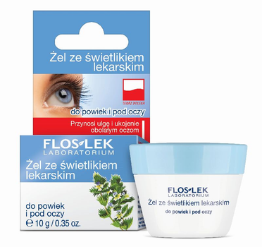 Гель для повік та шкіри навколо очей Floslek з очанками 10 г (5905043000053)