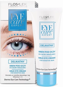 Крем для чутливої шкіри навколо очей Floslek Eye Care Expert ніжний для чутливої шкіри 30 мл (5905043000442)