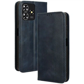 Чехол-книжка Deexe Retro Style для ZTE Blade V50 Design / Blade A73 - Blue
