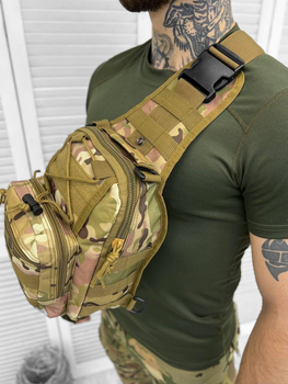 Тактична сумка нагрудна Cross Bag Slim Hex Multicam